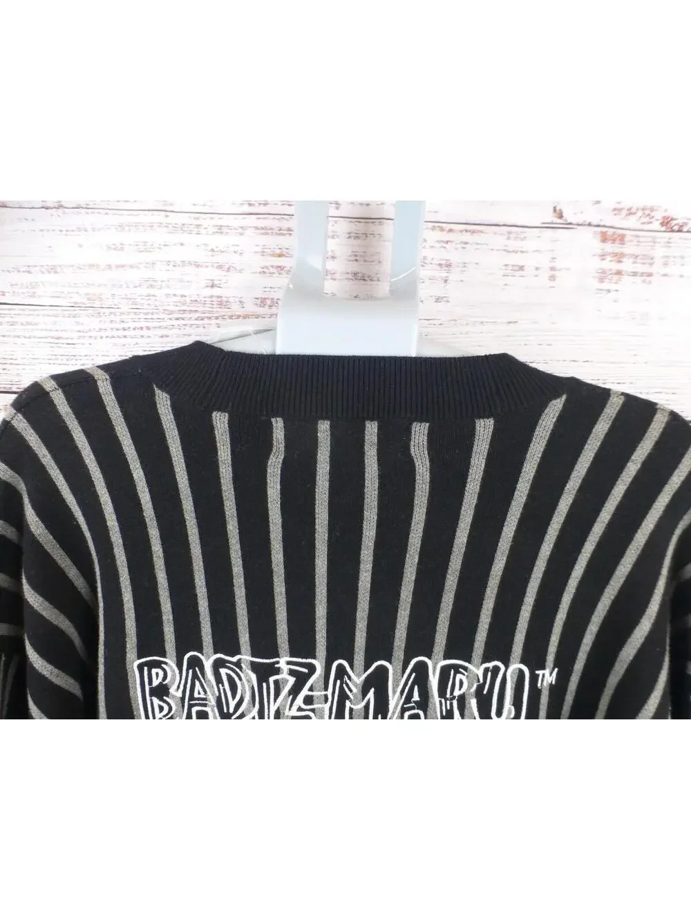 Forever 21 Men's Badtz-Maru Striped Cardigan Sweater Hello Kitty XL NWT J4A - Picture 7 of 14
